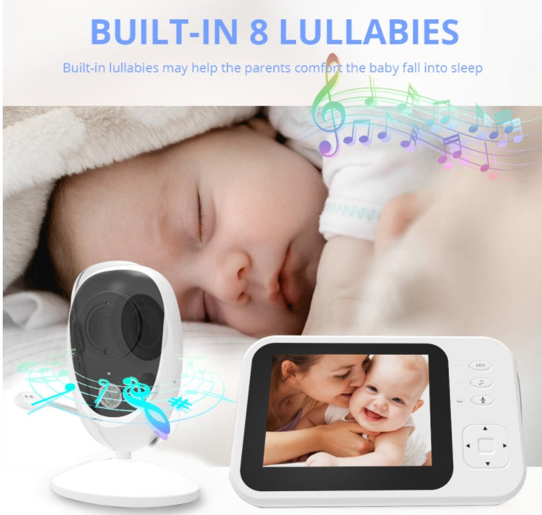 Video Baby Monitor with Night Vision & 3.5" Screen