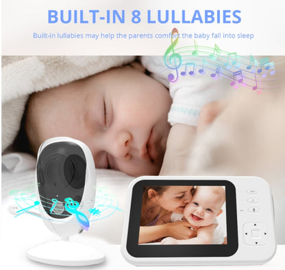Video Baby Monitor with Night Vision & 3.5" Screen