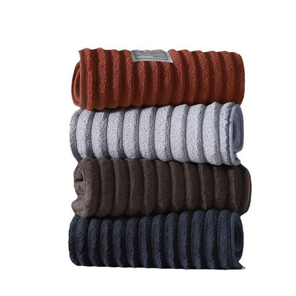 Soft Coral Fleece Bath Towel | Fast-Absorbing & Plush | 5 Colours