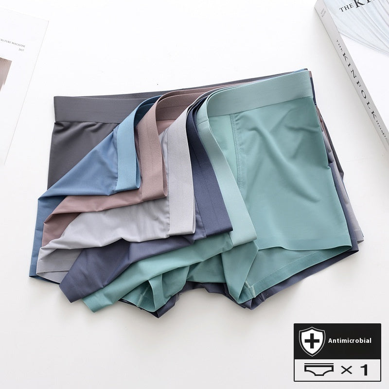 Men's Seamless Modal Boxer Briefs – Ultra-Thin Breathable Mid-Waist Underwear