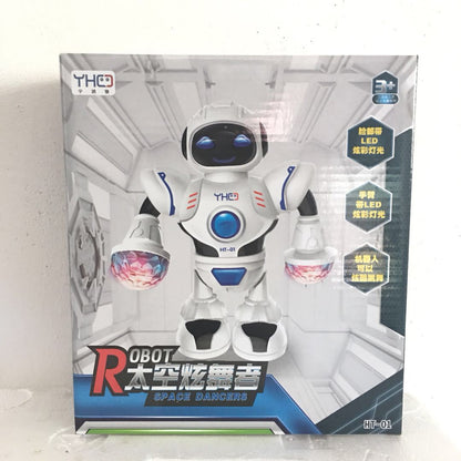 Dancing Robot Toy with Lights & Music - Kids Battery Toy