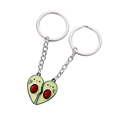 Cute Cartoon Keychain Pair | Novelty Alloy Charm 6 Designs