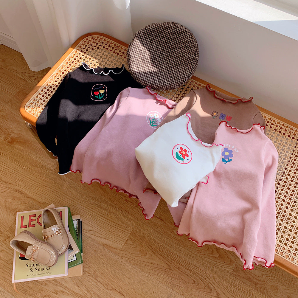 Girls' Long Sleeve Cotton T-Shirt – 5 Colours | Ages 2–12