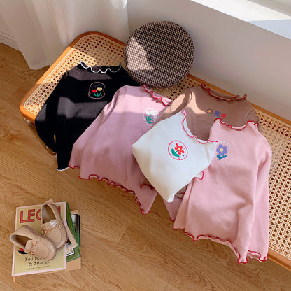 Girls' Long Sleeve Cotton T-Shirt – 5 Colours | Ages 2–12