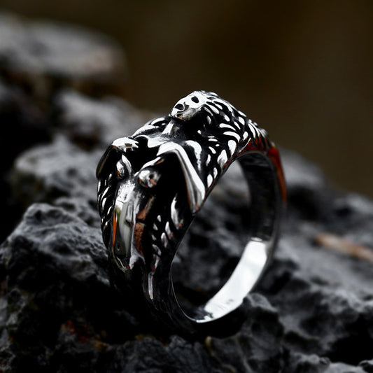 Men's Titanium Steel Polished Ring – Clean Minimalist Statement Band US Sizes 7–13