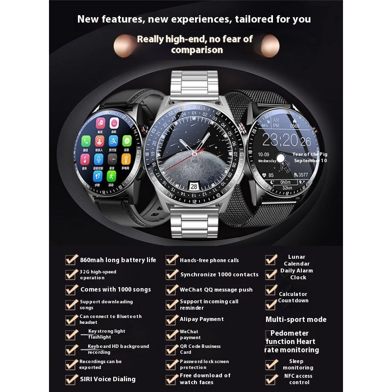 Smartwatch with Bluetooth Calling & Flashlight – TFT, 14-Day Battery