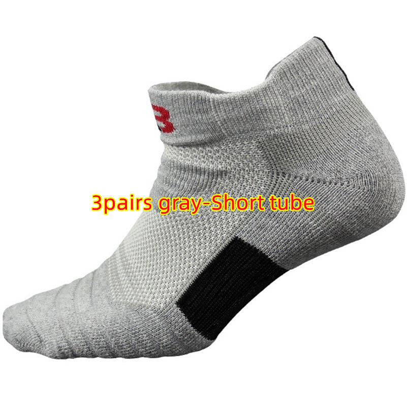 Unisex Cotton Socks Short & Mid Tube – Black White Grey Multi-Pack
