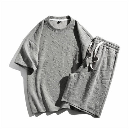 Men's Sports T-Shirt & Shorts Co-ord Set | Polyester Spandex