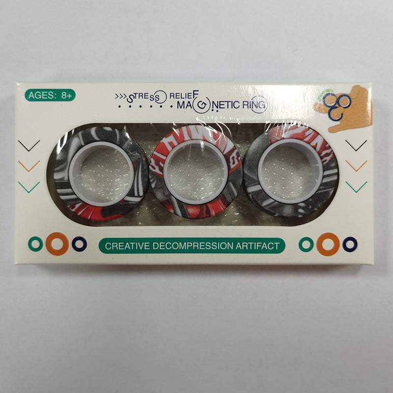 Magnetic Fingertip Spinning Top Set 3 Pack | Fidget Desk Toy