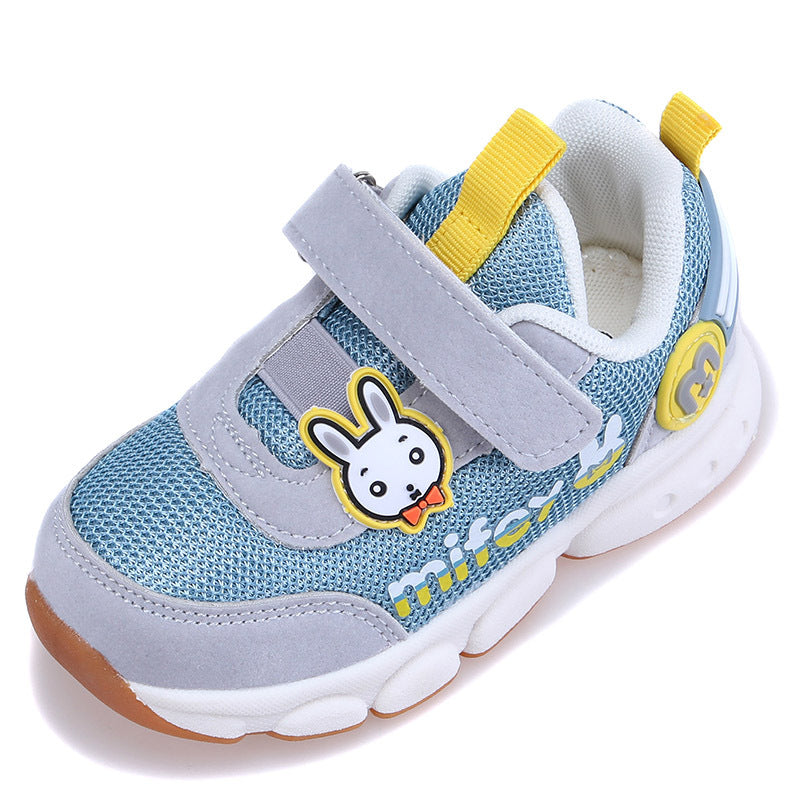 Children's Breathable Mesh Velcro Trainers | Unisex Toddler Shoes EU 23-28