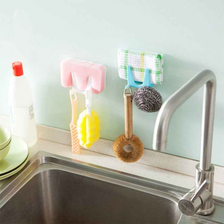 Wall-Mounted Pot Lid & Kitchen Utensil Holder – Adhesive PP Cabinet Organiser