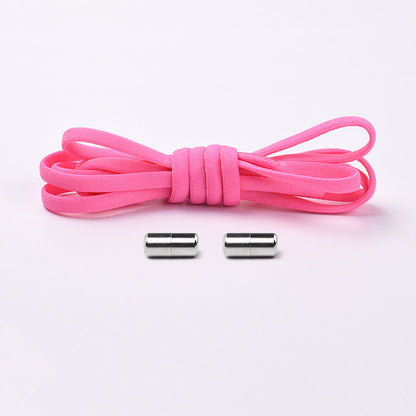 Elastic No-Tie Shoelaces – Half-Round Capsule Lock, 22 Colours