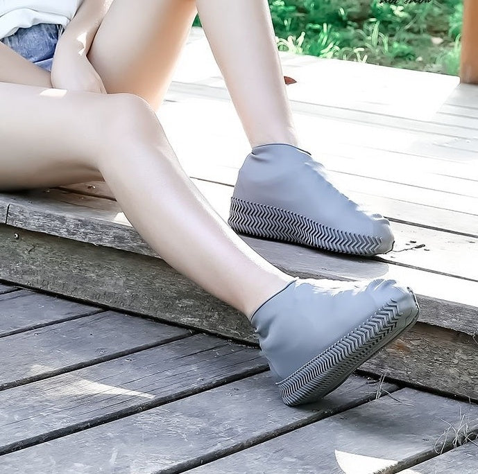 Silicone Waterproof Shoe Covers – Heeled Overshoes, Unisex