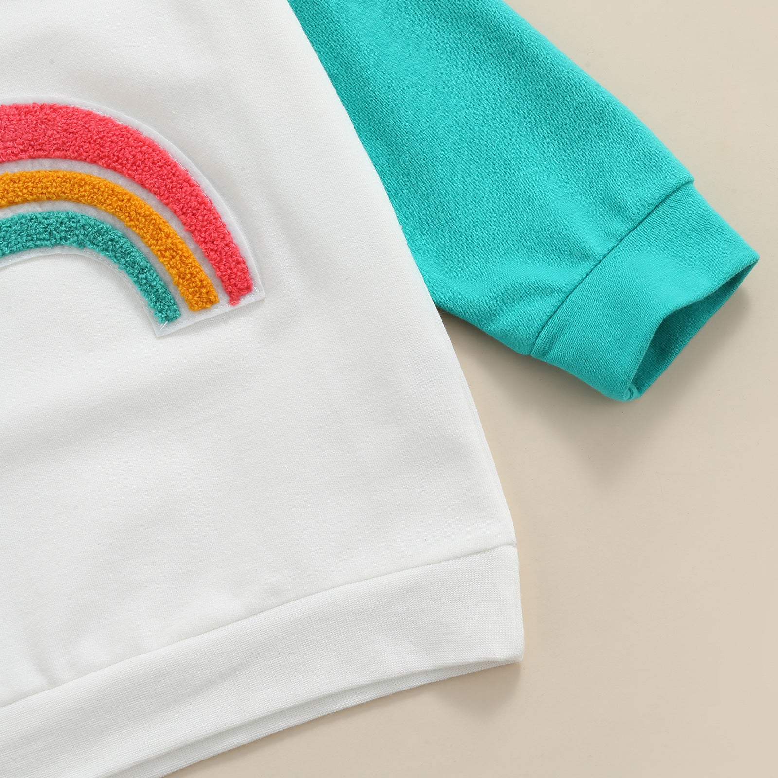 Children's Rainbow Contrast Panel Long Sleeve T-Shirt – Class A