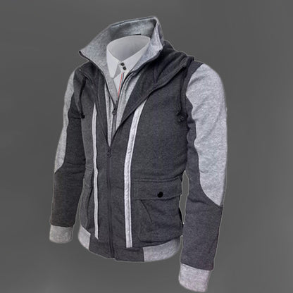 Men's Slim-Fit Hooded Zip Jacket | Cotton Casual Coat – JParker Collections