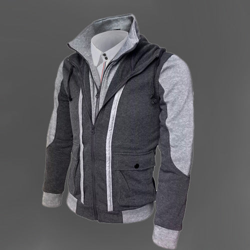 Men's Slim-Fit Hooded Zip Jacket | Cotton Casual Coat – JParker Collections