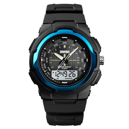 Men's Dual Display Sport Watch – 50M Waterproof, Japanese Movement