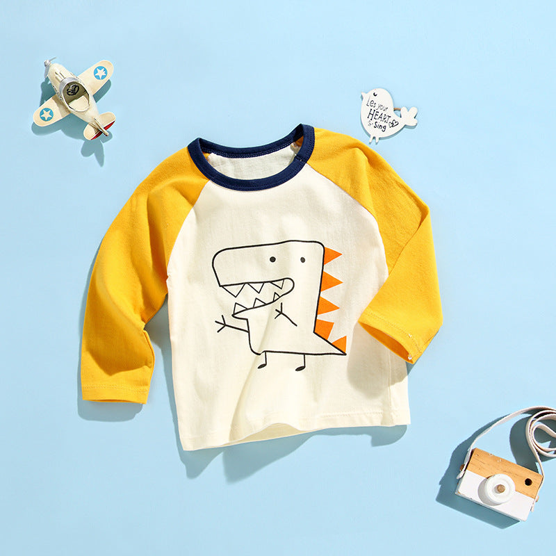 Kids Animal Print Long Sleeve Cotton T-Shirt – 13 Designs