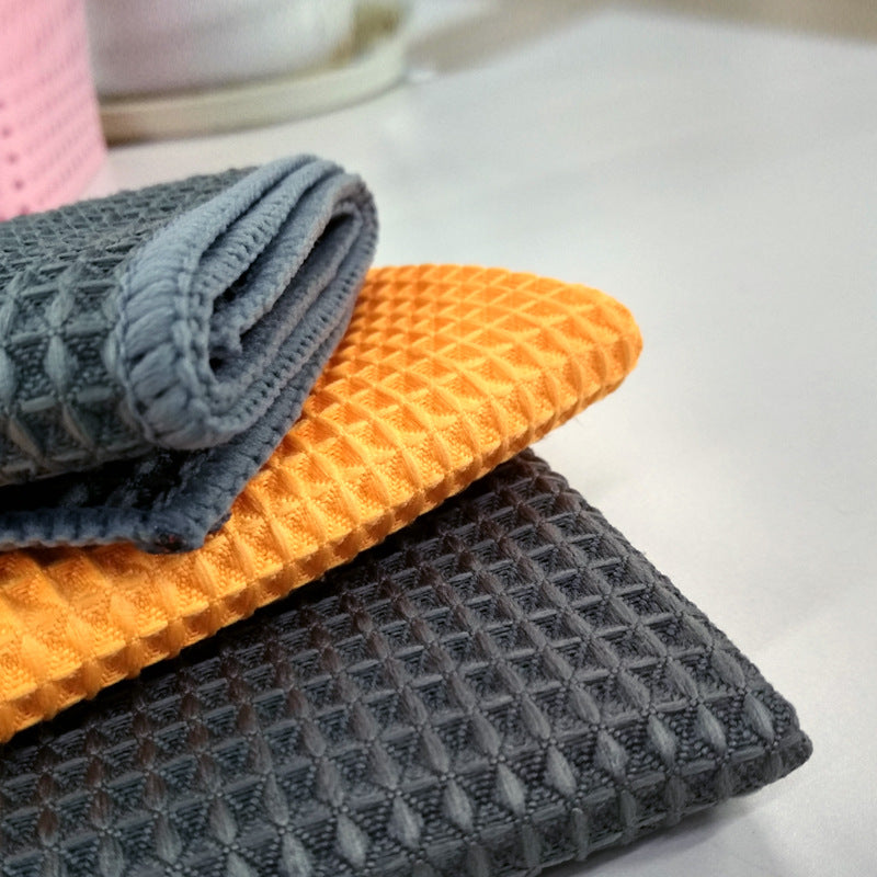 Microfibre Waffle Weave Car Wash Towel 40x40cm | Scratch-Free Detailing Cloth