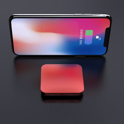 Ultra-Slim Square Alloy Power Bank – 8000mAh & 16000mAh Red, Black & Green