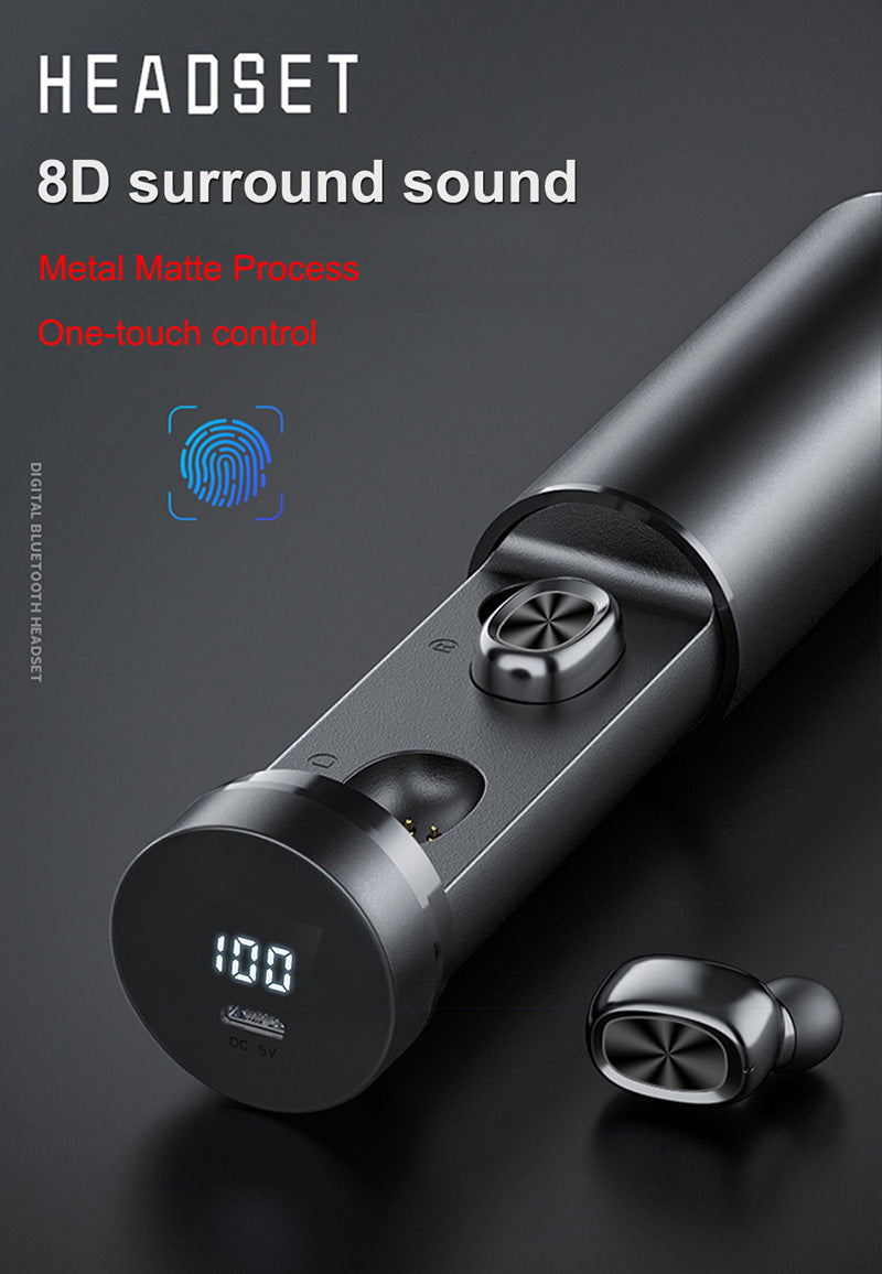 Bluetooth 5.0 Wireless Earbuds | 9D HIFI Sport & Gaming Earphones | Black