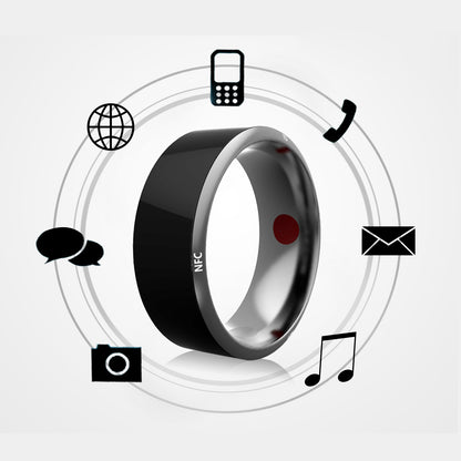 NFC Smart Ring | Multifunctional Wearable Tech | Sizes 7–12 | Black & White
