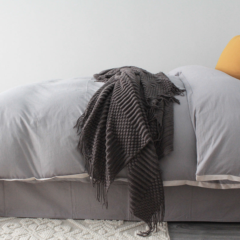 Soft Fleece Throw Blanket | 127x170cm Sofa & Bed Blanket