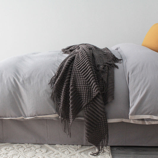 Soft Fleece Throw Blanket | 127x170cm Sofa & Bed Blanket