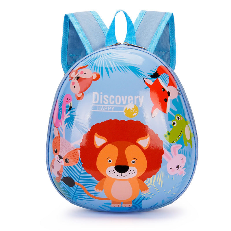 Kids' Cartoon Character Shell Backpack – Lightweight Oxford Bag for Ages 3–6