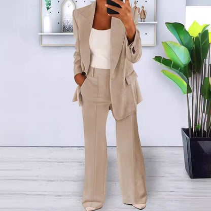 Women's Slim-Fit Professional Trousers | Patchwork Detail | S–5XL