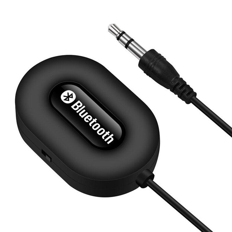 Bluetooth 3.0 Audio Receiver Adapter | 3.5mm AUX Wireless Streaming | Black