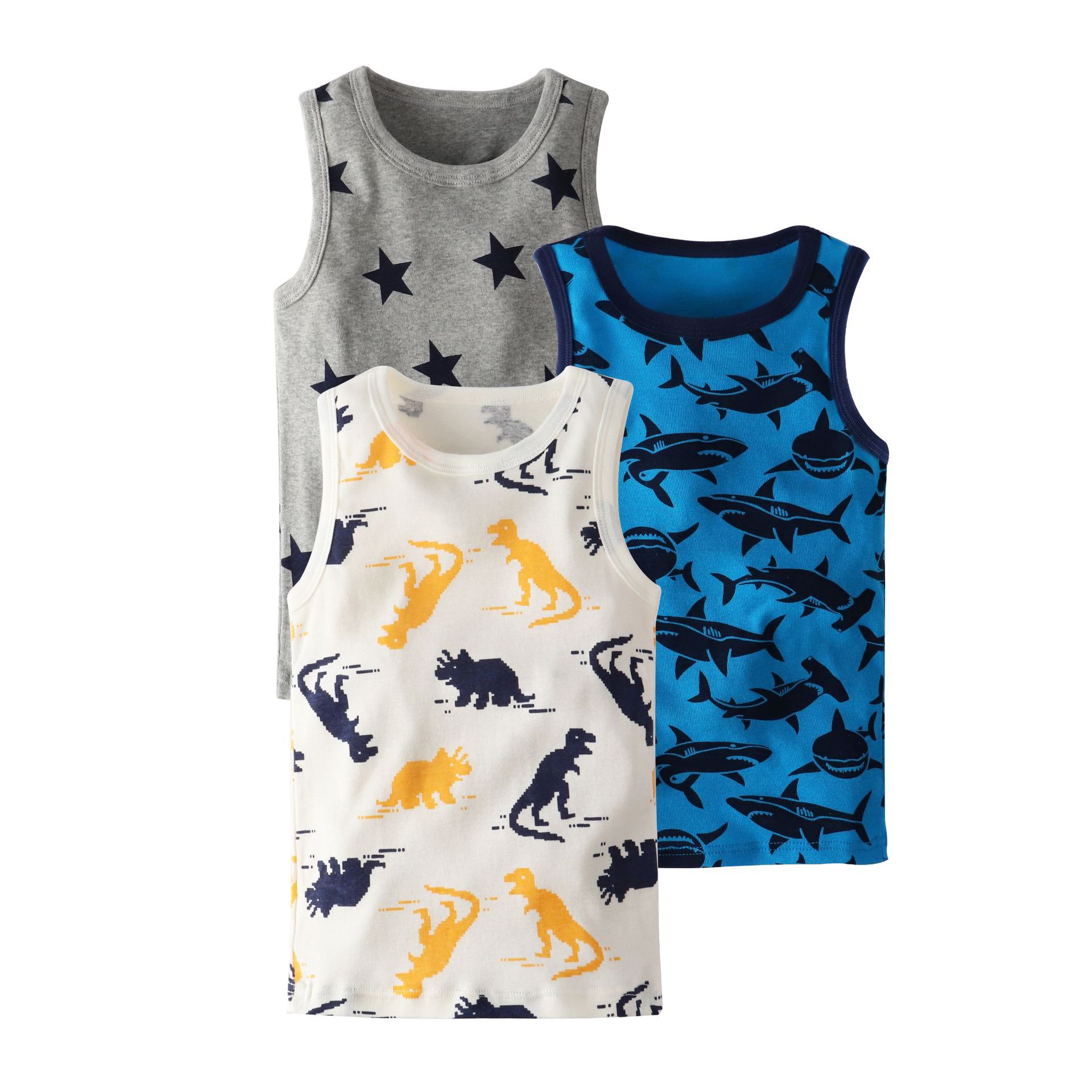 Children's Cartoon Print Knitted Vest | Sleeveless Cotton Top Ages 3–8
