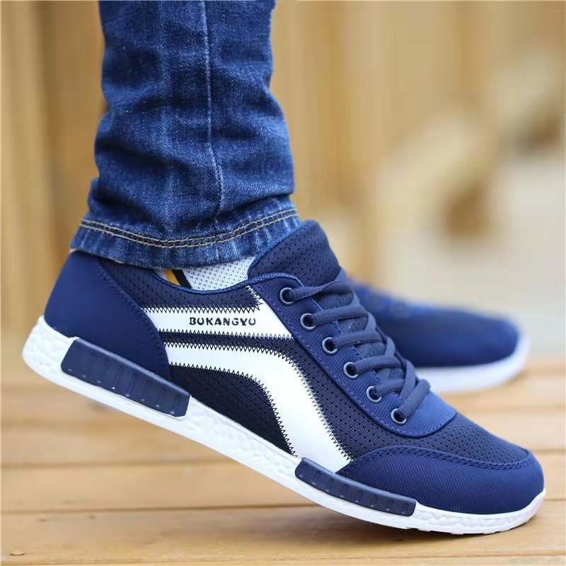 Men's Casual Sport Trainers | Breathable Mesh Lace-Up Shoes