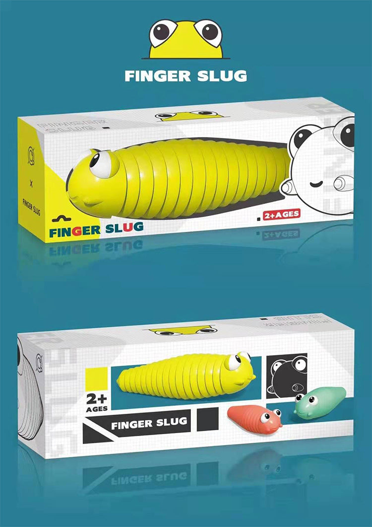 Iridescent Rainbow Slug Fidget Decompression Toy | Sensory Gift