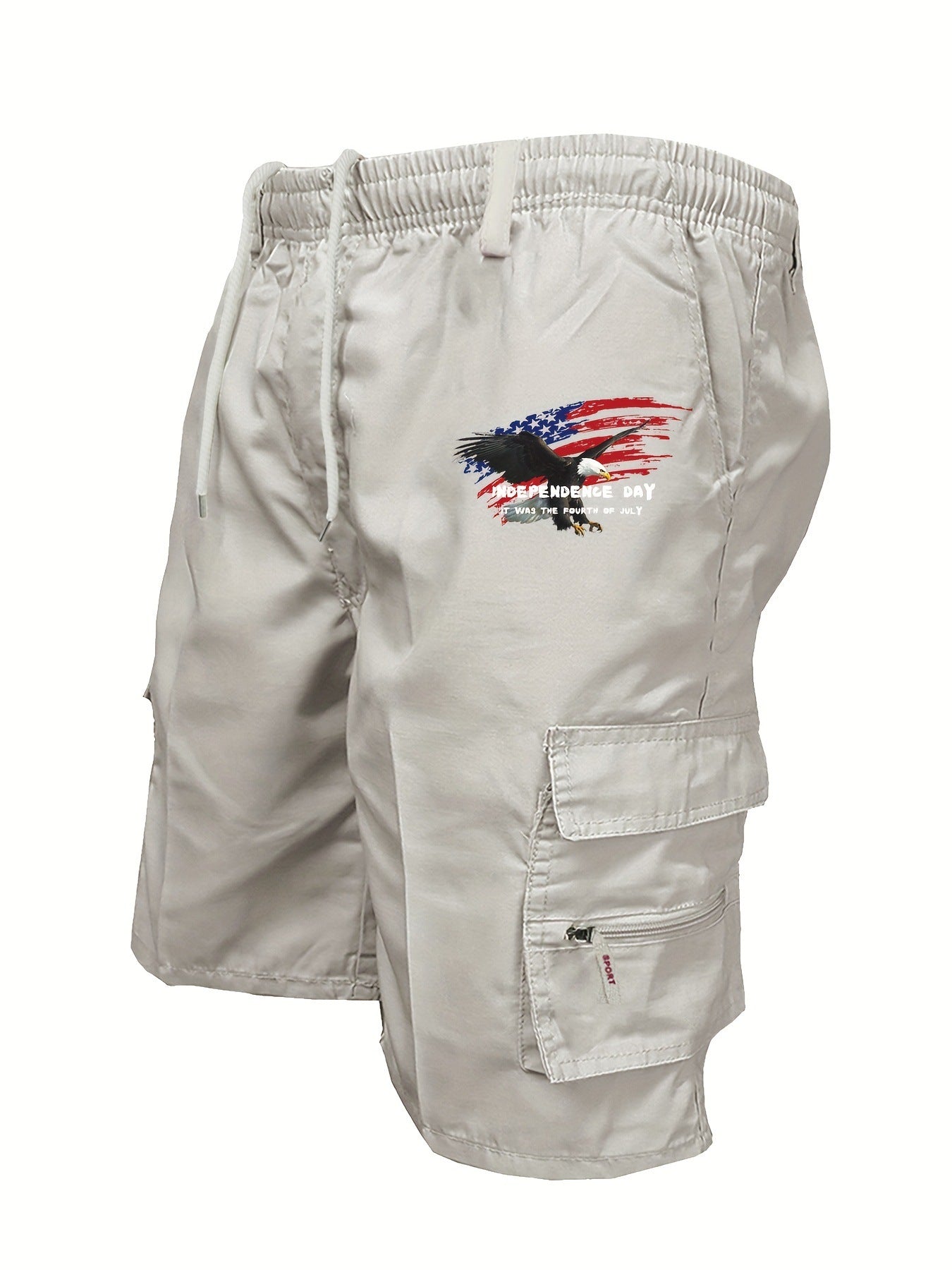 Men's Polyester Casual Workwear Shorts | High Waist Relaxed Fit S-3XL