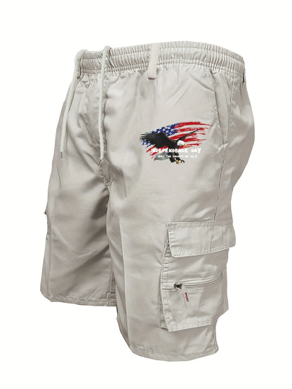 Men's Polyester Casual Workwear Shorts | High Waist Relaxed Fit S-3XL