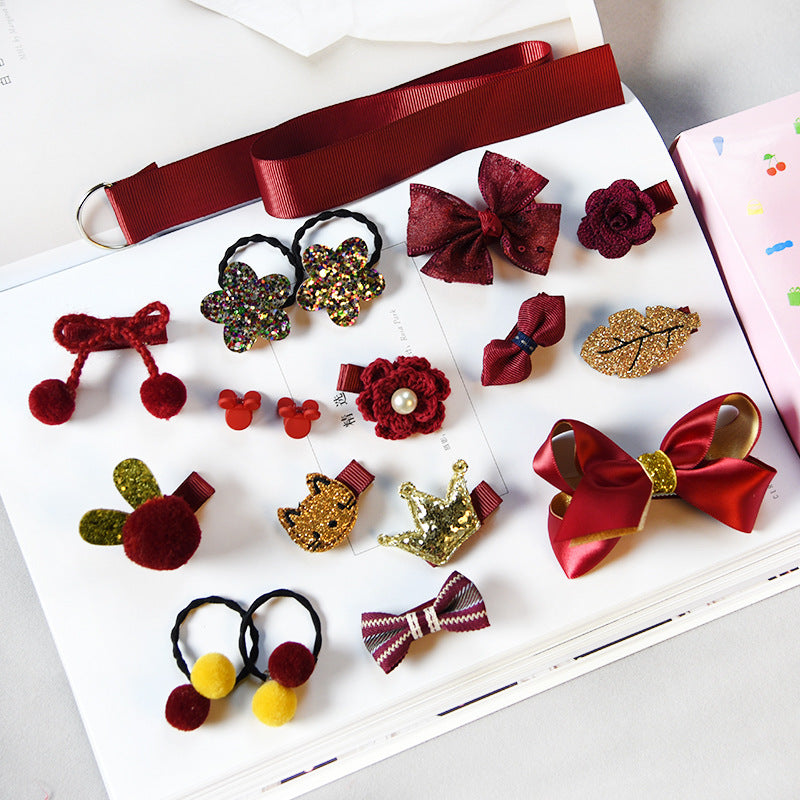 18-Piece Hair Accessories Set | 7 Colours | Women & Girls