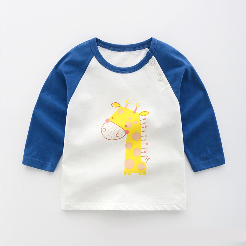 Baby & Kids Cotton Long Sleeve T-Shirt – 12 Print Styles