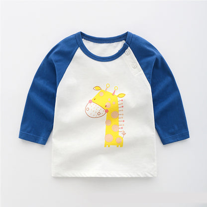 Baby & Kids Cotton Long Sleeve T-Shirt – 12 Print Styles
