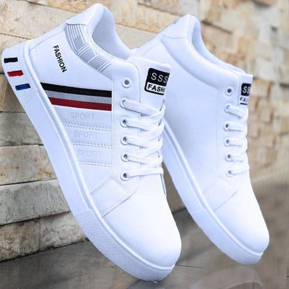 Men's Synthetic PU Mid-Top Lace-Up Trainers | EU 39-48