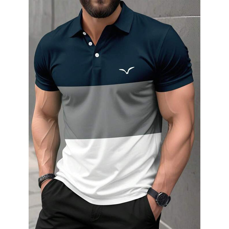 Men's 3D Print Polo Shirt – Loose Fit Short Sleeve | Sizes S–6XL