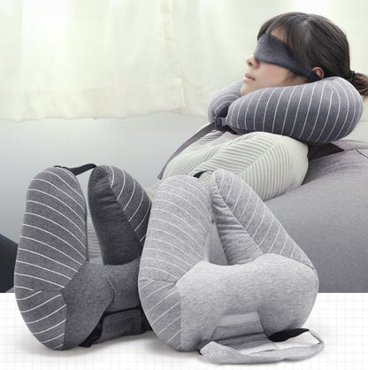 U-Shaped Foam Particle Travel Neck Pillow | Cervical & Lumbar Support