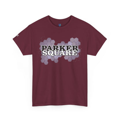 Parker Square T‑Shirt — Retro Campus Logo Tee