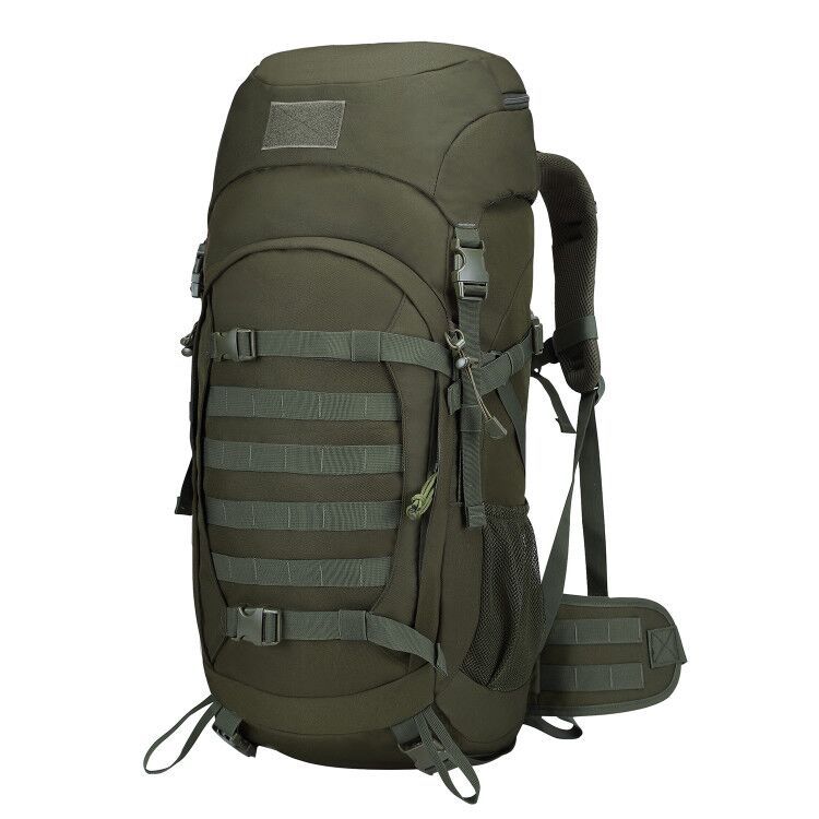 50L Mountaineering Backpack – Large Capacity Hiking & Camping Rucksack Khaki, Army Green, Camouflage & Black