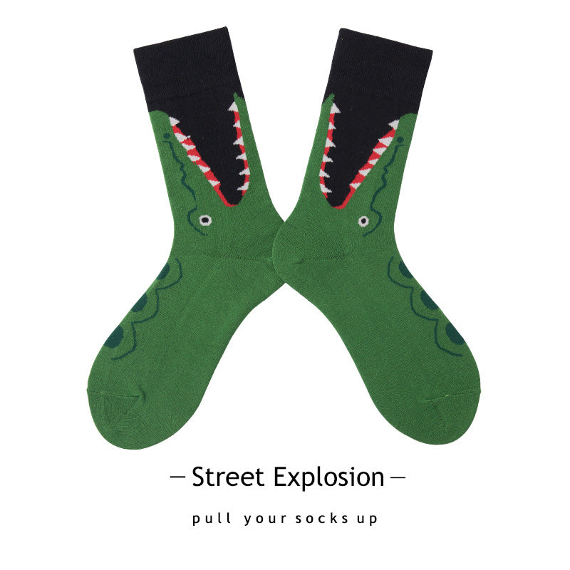 Unisex Animal Print Cartoon Tube Socks – 4 Designs
