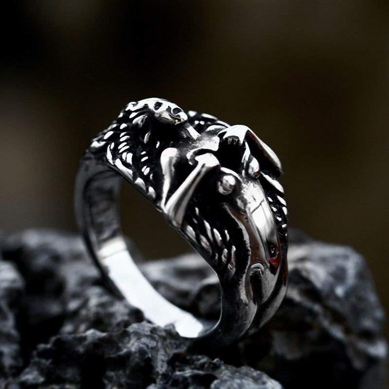 Men's Titanium Steel Polished Ring – Clean Minimalist Statement Band US Sizes 7–13