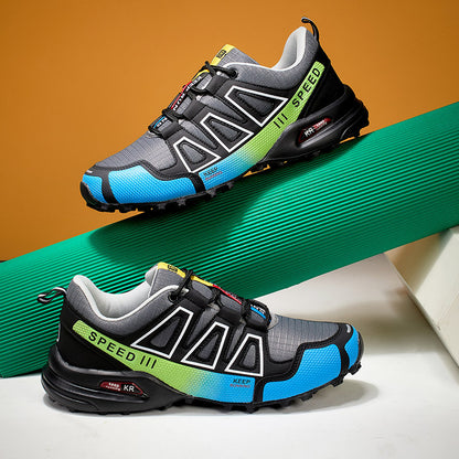 Men's Lightweight Breathable Hiking Trainers - Off-Road Trekking Casual Shoes