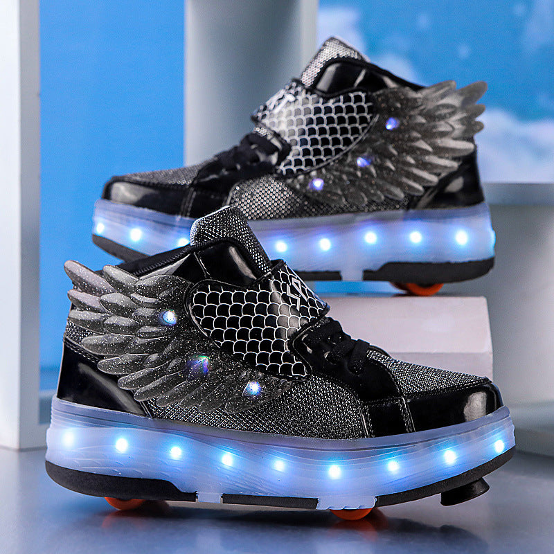 Children's LED Roller Skate Shoes with Retractable Wheels