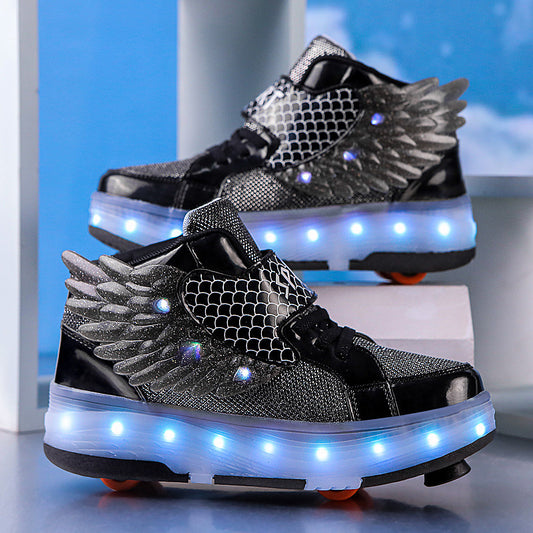Children's LED Roller Skate Shoes with Retractable Wheels