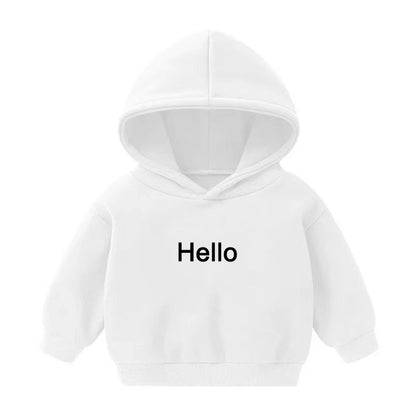 Kids Hooded Fleece Pullover Sweater – Unisex Long-Sleeve Top